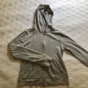 Light grey Juicy Couture velour jacket size L